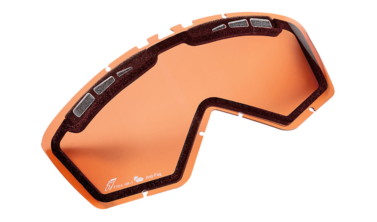 NÁHRADNÍ PLEXI PRO BRÝLE BMW GS - ORANŽOVÉ