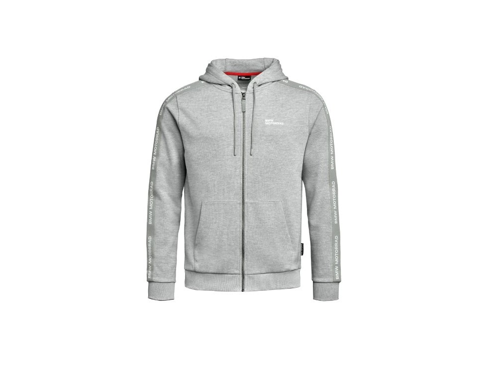 MIKINA NA ZIP BMW MOTORRAD PÁNSKÁ ŠEDÁ MELANGE